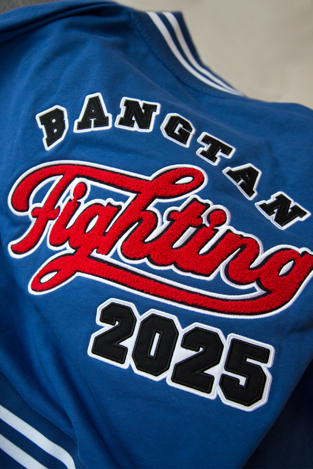 Fighting 2025 Varsity Jacket (Blue/White)